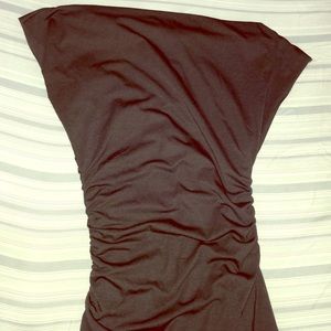 Dark gray tube dress
